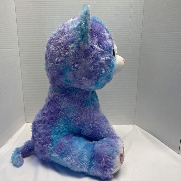 Spark Create Much Loved  Imagine Blue Purple Plush Cat Cute Sparkly Eyes - Picture 4 of 14